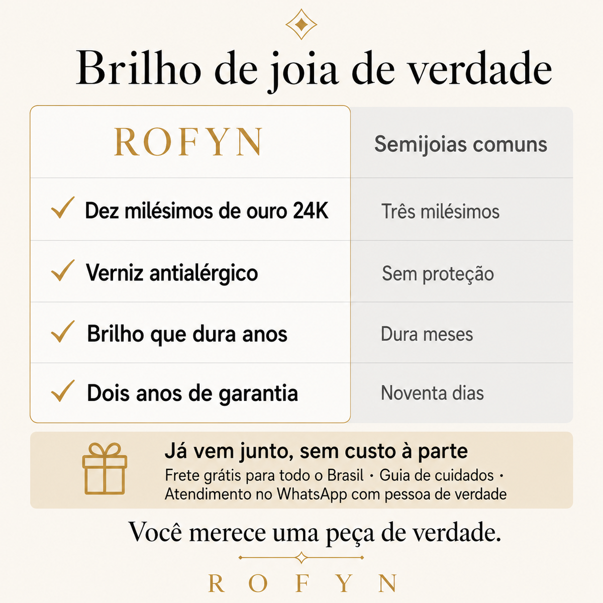 Anel Dourado Aparador Cravejado de Zircônia